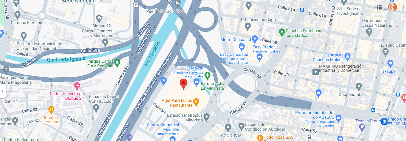 Mapa cont&aacute;ctenos